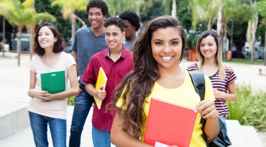 Group of multi-ethnic students